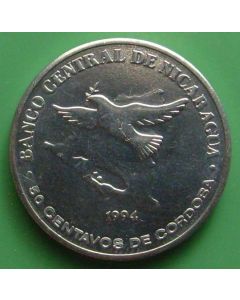 Nicaragua  50 Centavos1994 km#83 