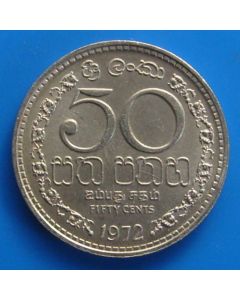 Ceylon  50 Cents1972km132 Schön# 38