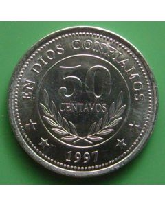 Nicaragua 	 50 Centavos	1997	 unc