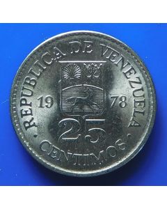 Venezuela  25 Centimos1978 Y# 50.1 