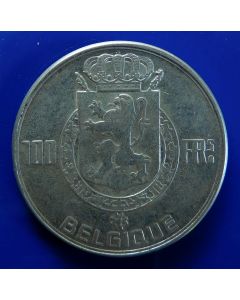 Belgium  100 Francs1950km# 138.1 -  Belgique  - Silver