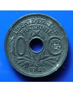 France  10 Centimes1945 km# 906.1 Schön# 50