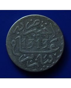 Morocco   ½ Dirham ah1313 Y# 4 