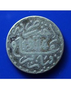Morocco  	 ½ Dirham	 ah1314	 Moulay al-Hasan I,  postumously struck under 'Abd al-Aziz'  