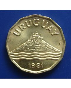 Uruguay  20 Centimos1981 km# 67 