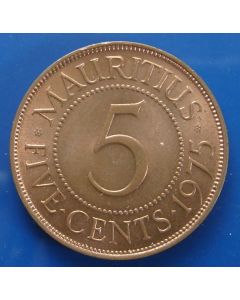 Mauritius  5 Cents1975km# 34