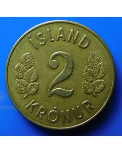 Iceland 2 Kronur1946 km# 13  Schön# 18 