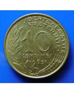 France  10 Centimes1963 km# 929  Schön# 63