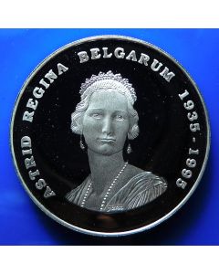 Belgium 	 250 Francs	1995 qp	 Proof - 60th Anniversary Death of Queen Astrid - Silver
