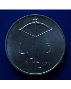 San Marino  5 Lire1979 km# 91  