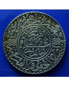 Morocco  	 10 Dirhams	 AH1299	 Moulay al-Hasan I