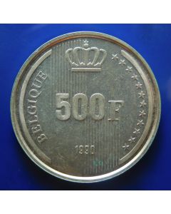 Belgium 	 500 Francs	1990	- 60th Birthday of King Boudouin (French) Silver / bu