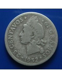 Dominican Republic25 Centavos1952km# 20