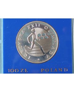 Poland  100 Zlotych1980 Y# 109    Schön# 106
