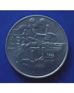 San Marino 	 5 Lire	1982	 Ecology 