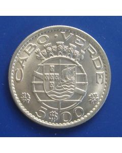 Cape Verde  5 Escudos1968km# 12  unc 