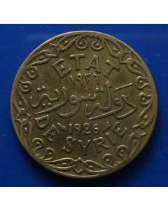 Syria  French Protectorate  5 Piastres1926akm# 70 