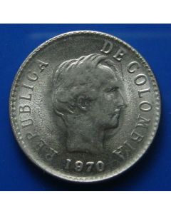 Colombia  20 Centavos1970 km# 237 