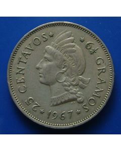 Dominican Republic25 Centavos1967km# 20a1