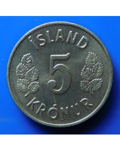 Iceland 5 Kronur1969 km# 18  Schön# 26 