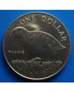 New Zealand 	 Dollar	1982	 Takahe bird