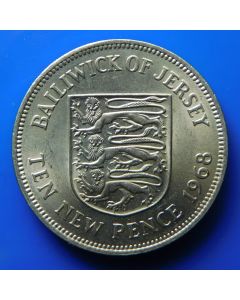 Jersey  10 New Pence1968km# 33 