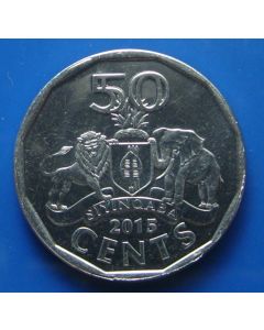 Swaziland  50 Cents2015 km# new