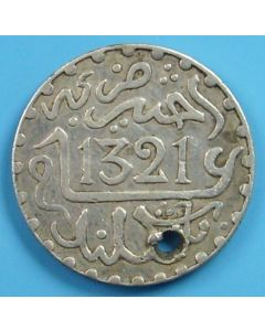 Morocco   1/20 Rial ah1321 Y# 18.1