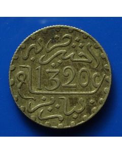 Morocco   1/20 Rial AH1320 Y# 18.2  