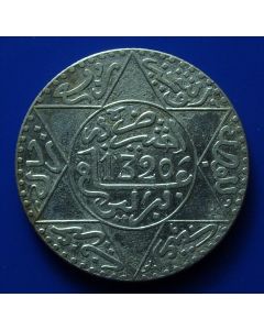 Morocco   ¼ Rial AH1320BE Y# 20.1  