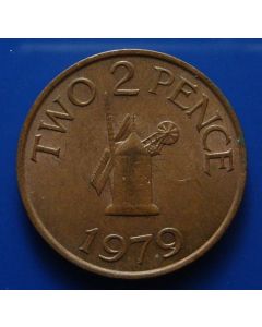 Guernsey  2 Pence km# 28  