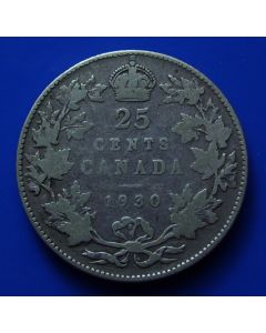 Canada 25 Cents1930km# 24a