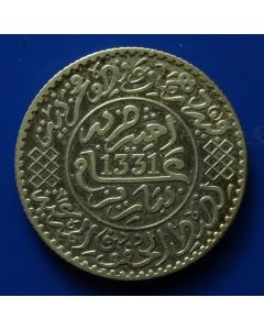 Morocco   ¼ Rial AH1331 Pa Y# 31 