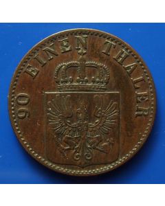 German States  Preussen 4 Pfennig 1865 A km# 483