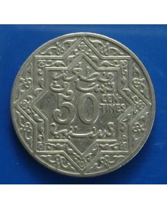 Morocco   50 Centimes1921 Y# 35.1