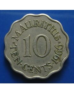 Mauritius  10 Cents1966km# 33