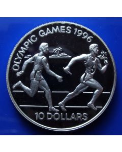 Solomon Islands 	 10 Dollars	1994	 Relay runners- Silver / Proof