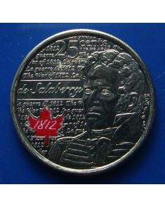 Canada  25 Cents2013 km# new War of 1812
