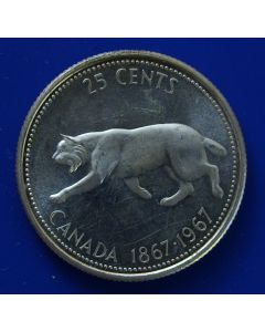 Canada 25 Cents1967km# 68  