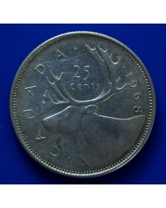 Canada 25 Cents1968km# 62a