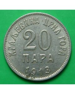 Montenegro  20 Para1913 km#19      