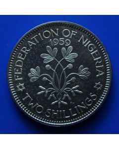 Nigeria  2 Shilling1959km# 6 