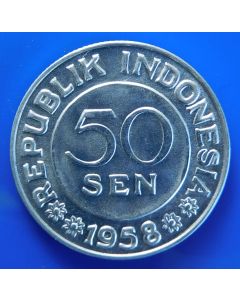 Indonesia 50 Sen1958km# 13 