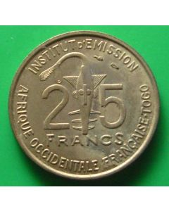 French West Africa  25 Francs1957km# 9 