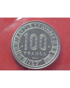 Central African Republic 100 Francs1971km# E2 ESSAI*