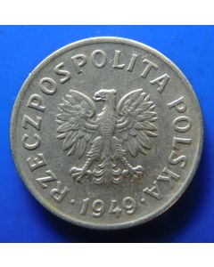 Poland  10 Groszy1949 Y# 42    Schön# 34a