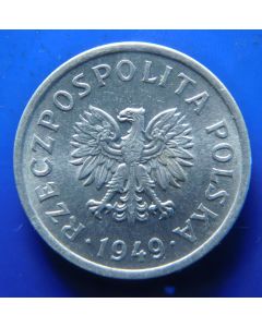 Poland  10 Groszy1949 Y# 42a    Schön# 34b