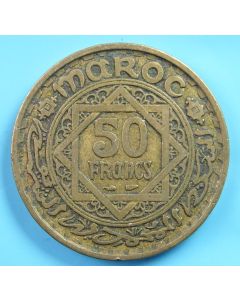 Morocco   50 Francs ah1371 Y# 51 