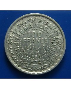 Morocco   100 Francs1953 Y# 52