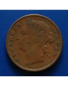 Straits Settlements  ¼ Cent1901 km# 14 